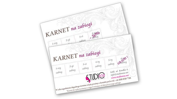 Studio Róża - promocja